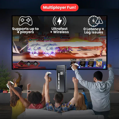 BELLENUV™ - WIRELESS CONSOLE 60,000+ LICENSED GAMES + 2 FREE CONTROLLERS