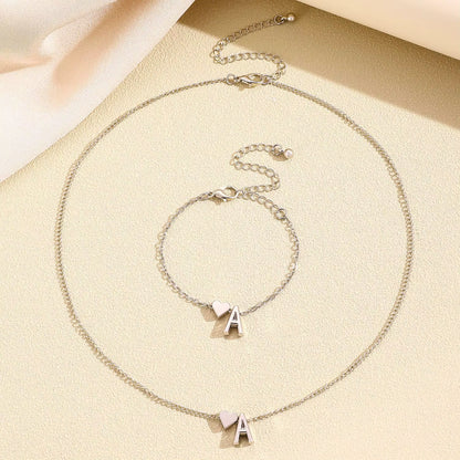 Heart & Initial Bracelet -Muse Collection